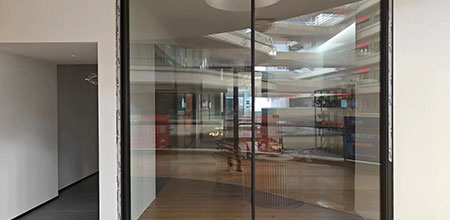 Heavy duty Slide Door in Store Showroom